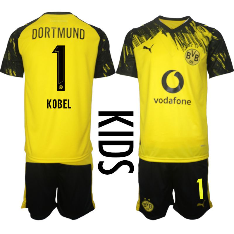 Youth 2025-2026 Club Borussia Dortmund home Yellow #1 Soccer Jersey->->Youth Jersey